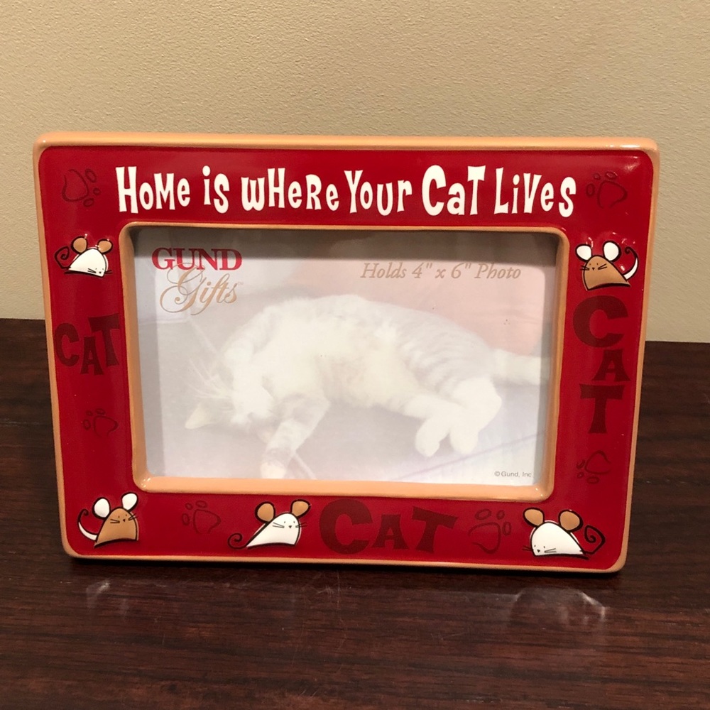 New GUND Cat Picture Frame - Picture 2 of 5